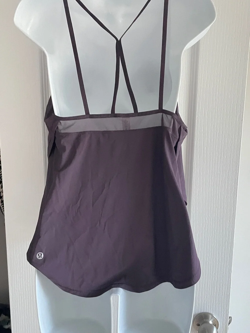 lululemon athletica Purple Strappy Mesh-Back Sports Tank